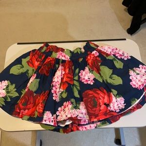 Floral poofy skirt